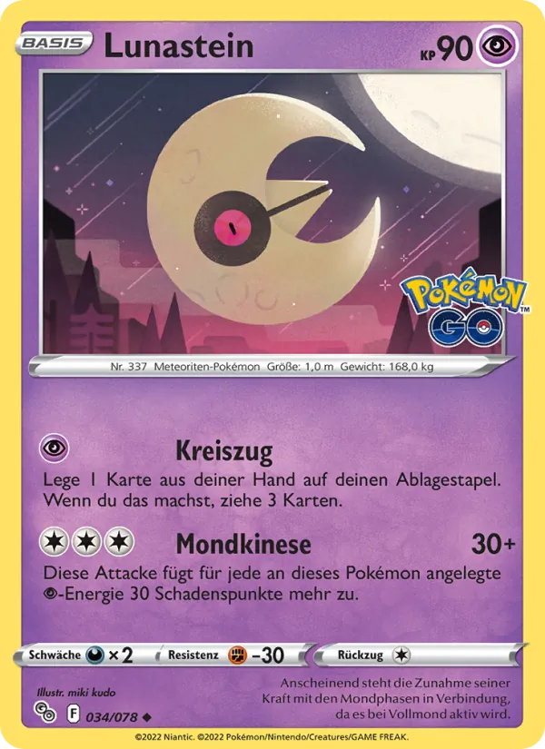 Lunastein (Pokémon GO #034/78)
