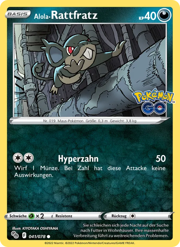 Alola-Rattfratz (Pokémon GO #041/78)