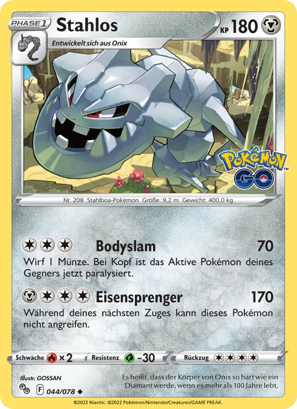 Stahlos (Pokémon GO #044/78)