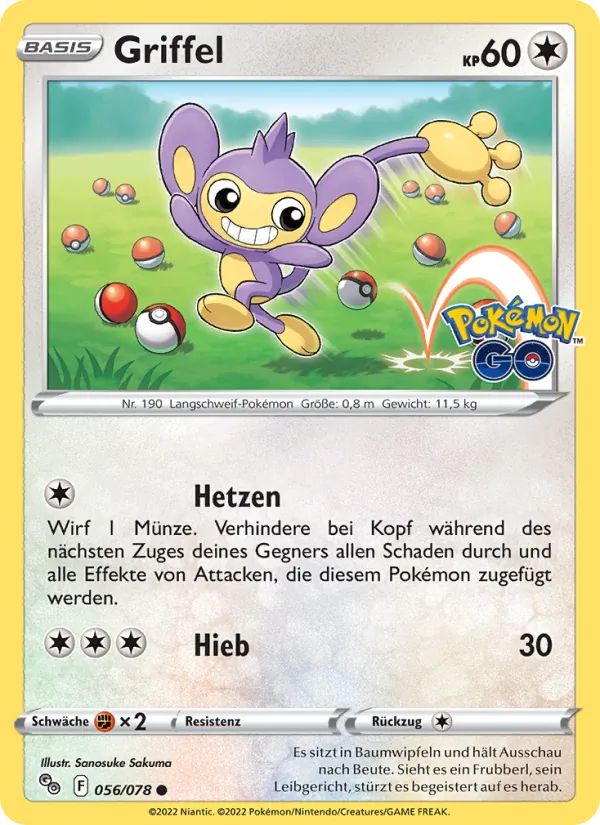 Griffel (Pokémon GO #056/78)