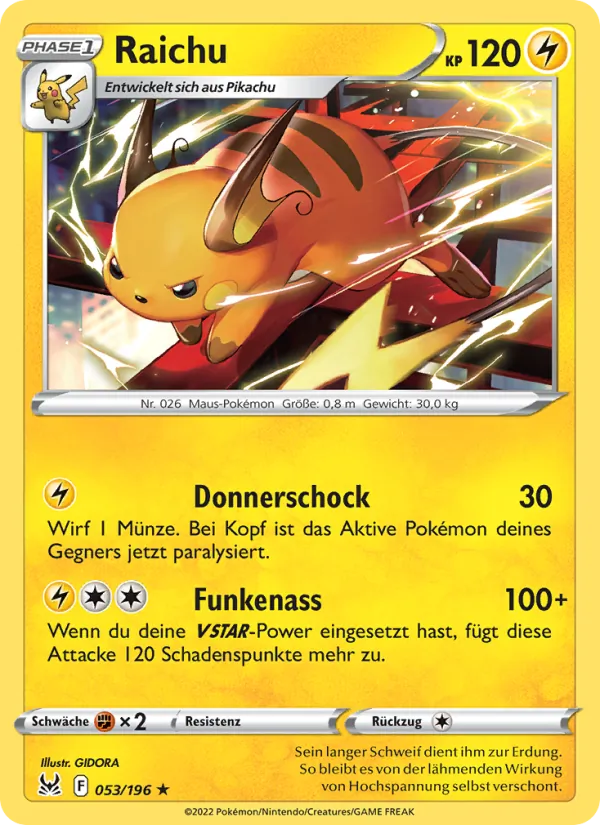 Raichu (Lost Origin #053/196)