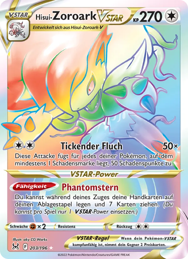 Hisui-Zoroark VSTAR (Verlorener Ursprung #203/196)