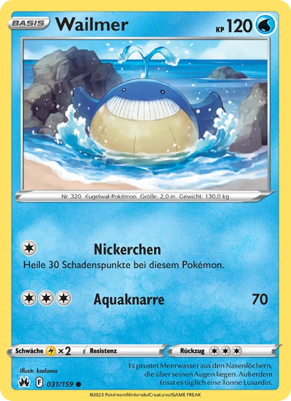 Wailmer (Zenit der Könige #031/159)