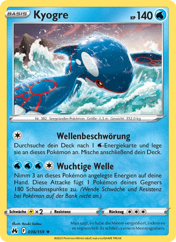 Kyogre (Zenit der Könige #036/159)