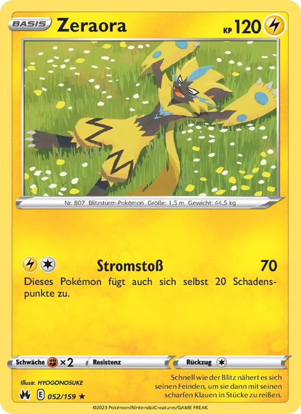 Zeraora (Crown Zenith #052/159)