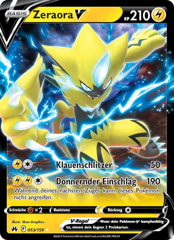 Zeraora V (Crown Zenith #053/159)