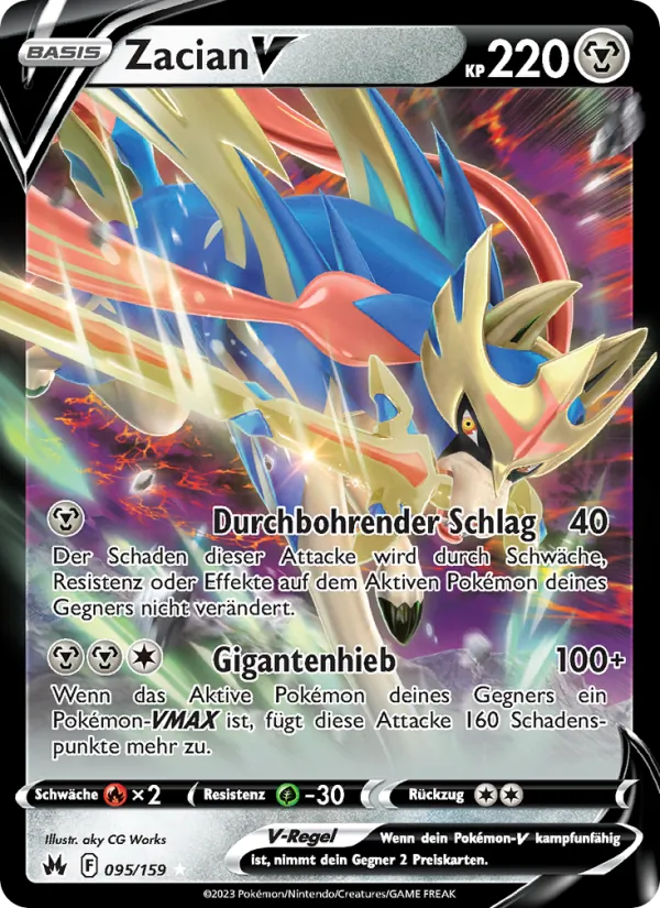 Zacian V (Zenit der Könige #095/159)