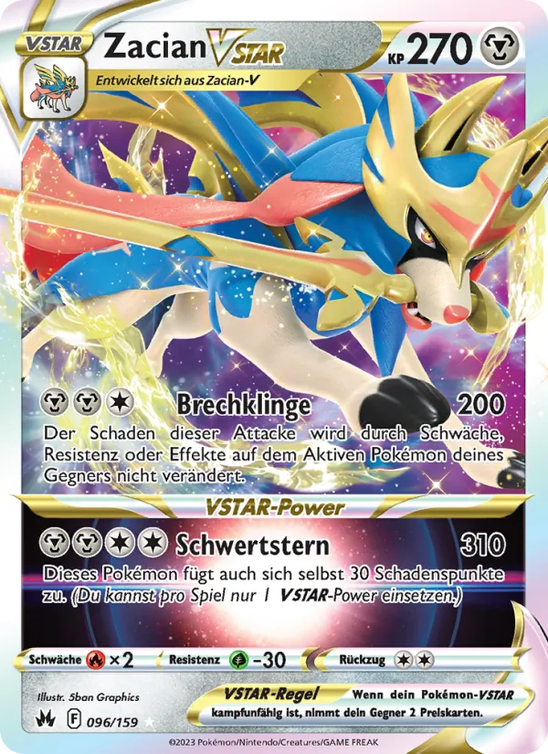 Zacian VSTAR (Crown Zenith #096/159)