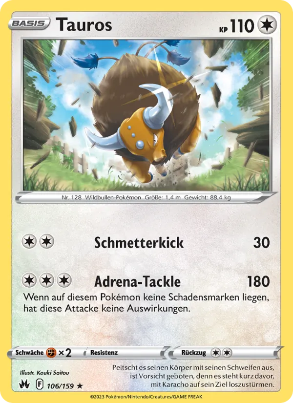 Tauros (Crown Zenith #106/159)