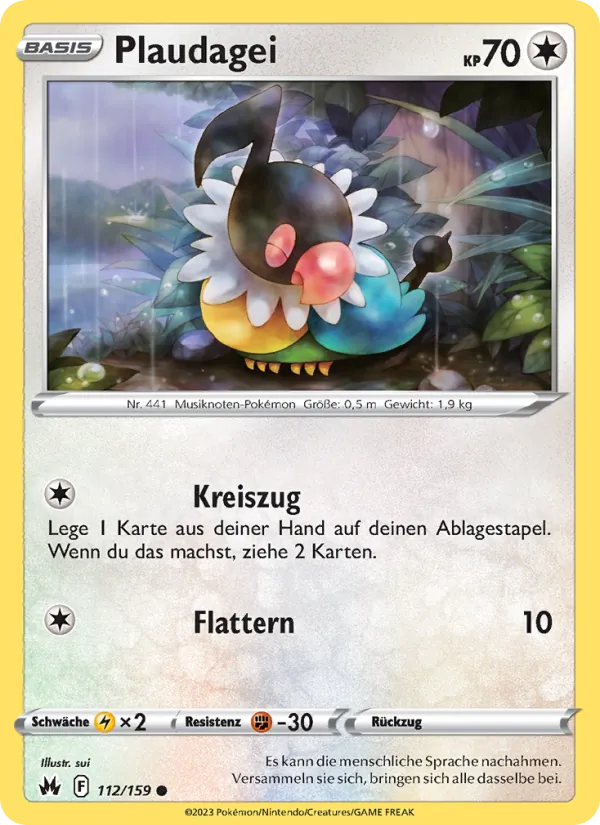 Plaudagei (Crown Zenith #112/159)