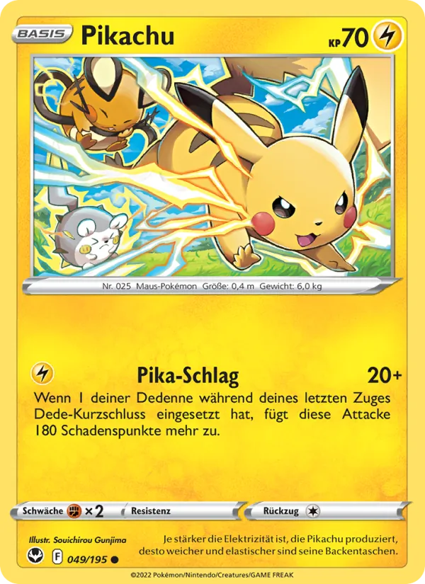 Pikachu (Silberne Sturmwinde #049/195)