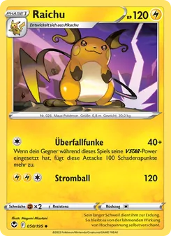 Raichu (Silberne Sturmwinde #050/195)