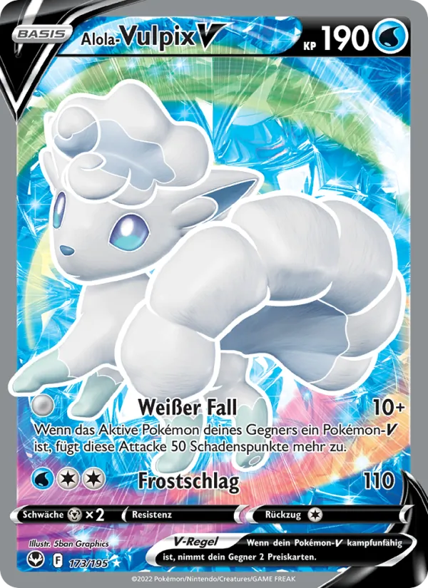 Alola Vulpix-V (Silver Tempest #173/195)