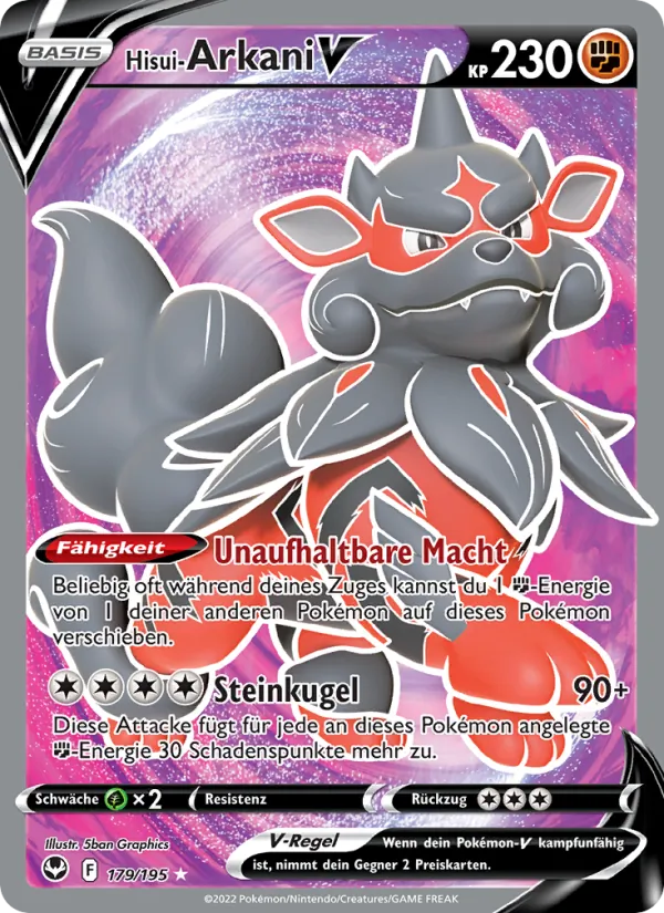 Hisui-Arkani V (Silver Tempest #179/195)