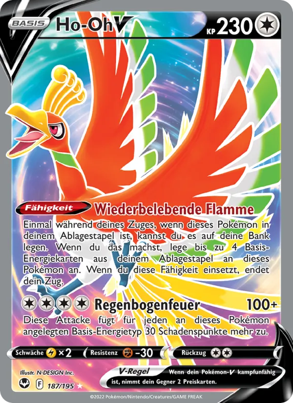 Ho-Oh V (Silver Tempest #187/195)
