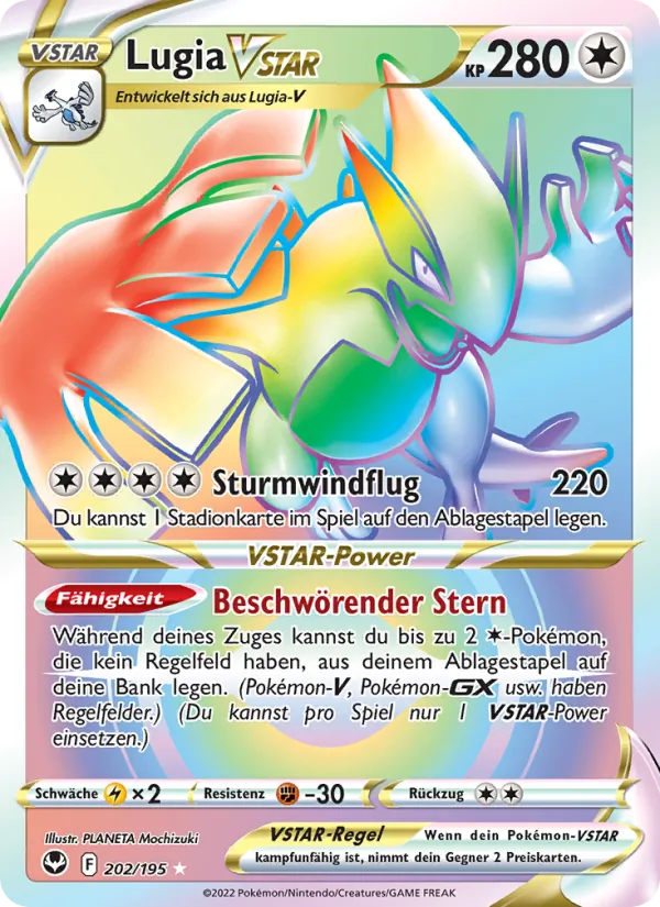 Lugia VSTAR (Silberne Sturmwinde #202/195)