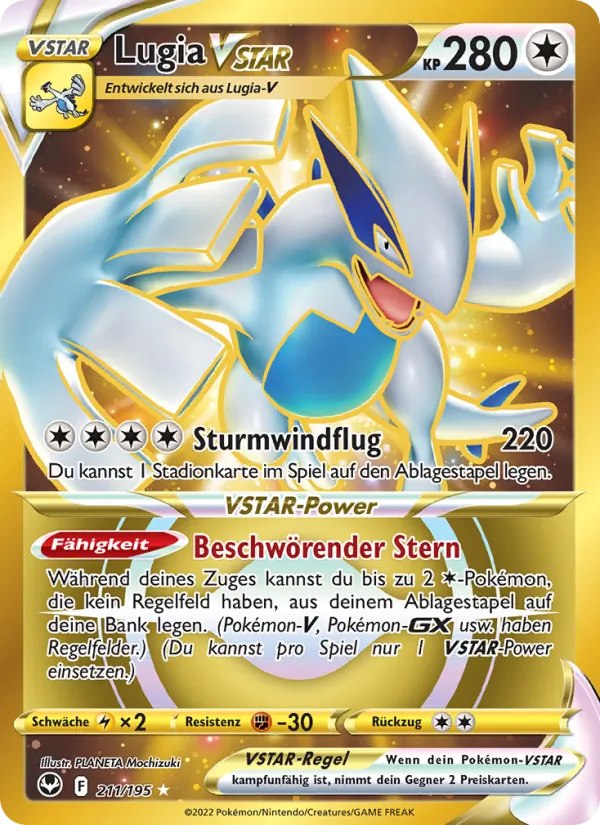 Lugia VSTAR (Silberne Sturmwinde #211/195)