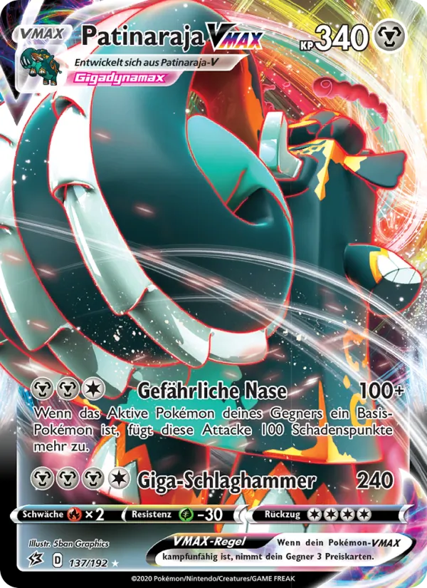 Patinaraja VMAX (Rebel Clash #137/192)