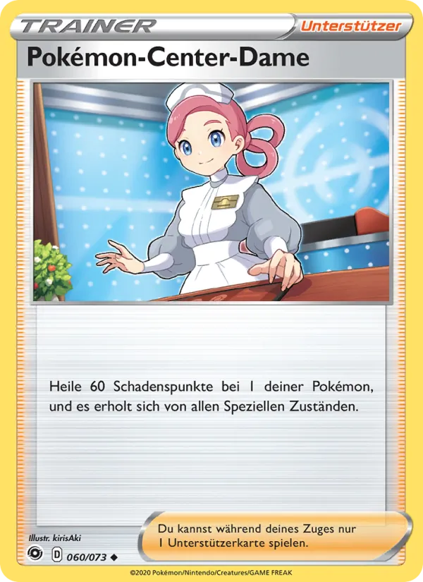 Pokémon-Center-Dame (Weg des Champs #60/73)