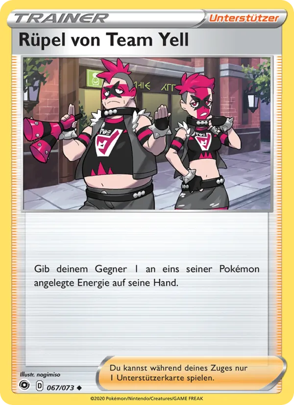 Rüpel von Team Yell (Weg des Champs #67/73)
