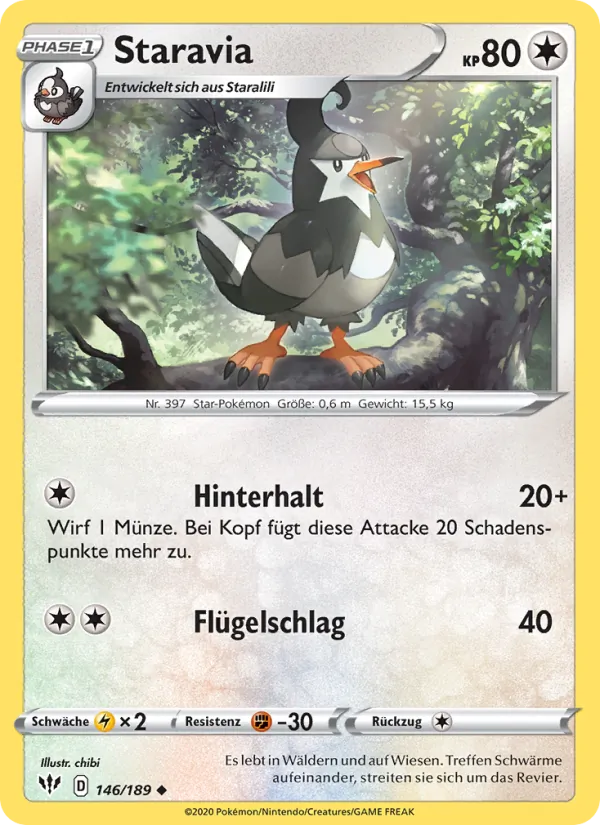 Staravia (Darkness Ablaze #146/189)