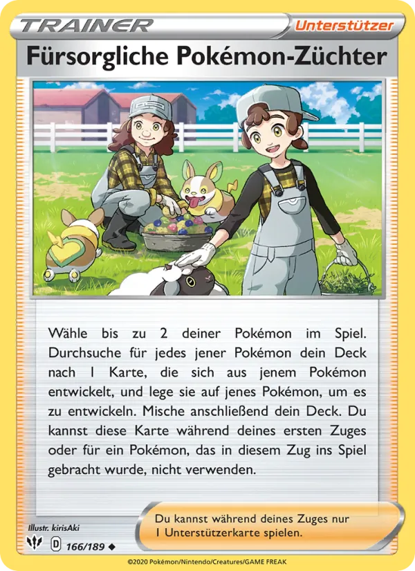 Fürsorgliche Pokémon-Züchter (Flammende Finsternis #166/189)