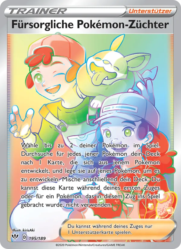 Fürsorgliche Pokémon-Züchter (Flammende Finsternis #195/189)