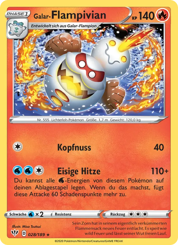 Galar-Flampivian (Darkness Ablaze #28/189)
