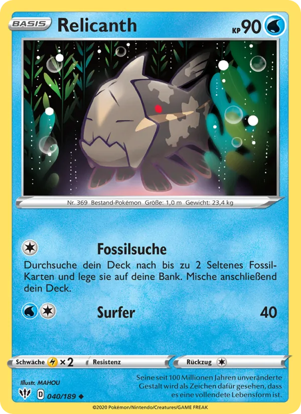 Relicanth (Flammende Finsternis #40/189)