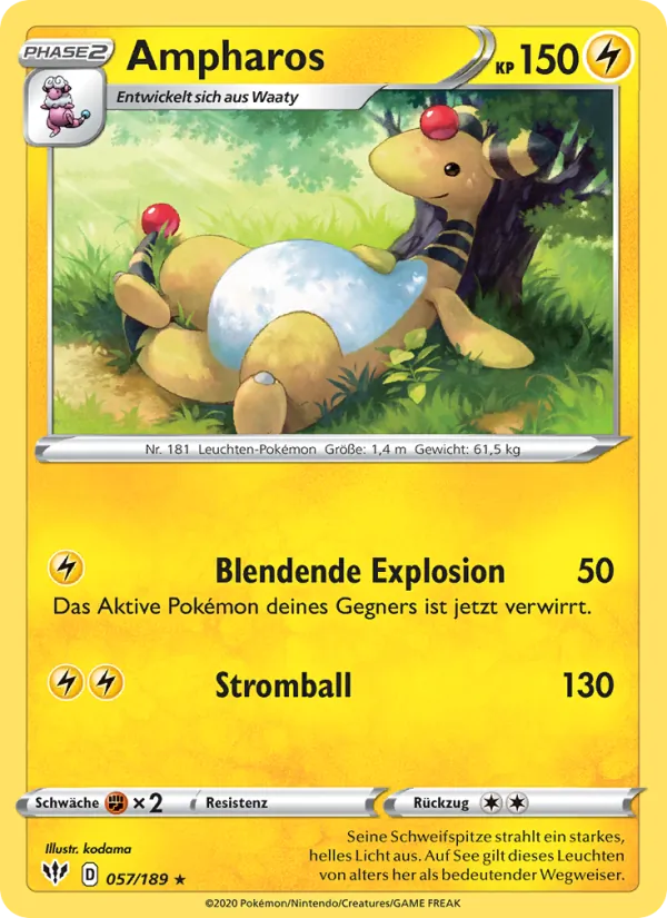 Ampharos (Darkness Ablaze #57/189)