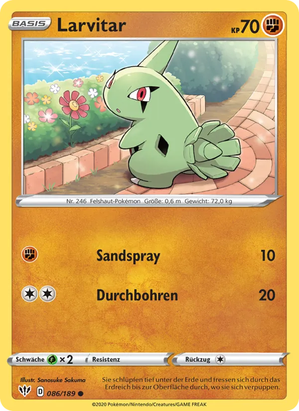 Larvitar (Flammende Finsternis #86/189)