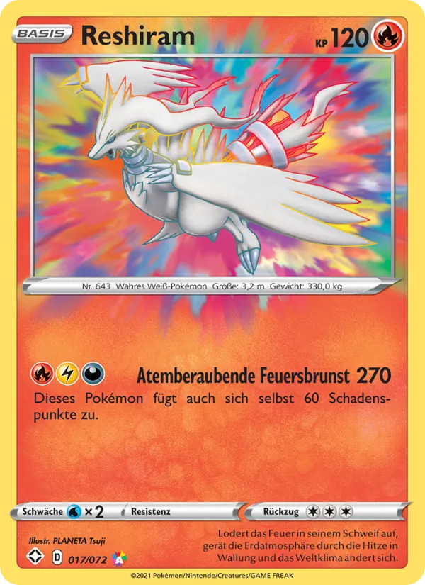 Reshiram (Glänzendes Schicksal #17/72)