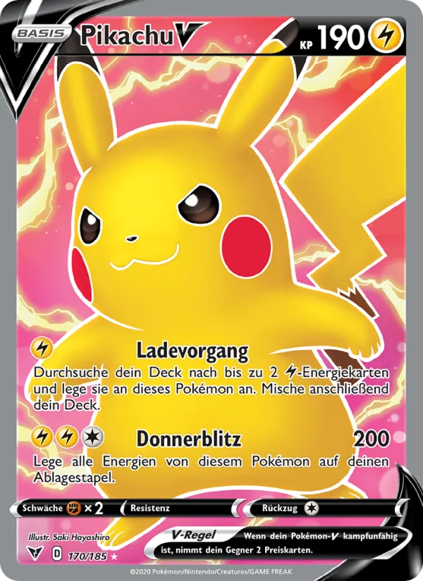 Pikachu V (Farbenschock #170/185)