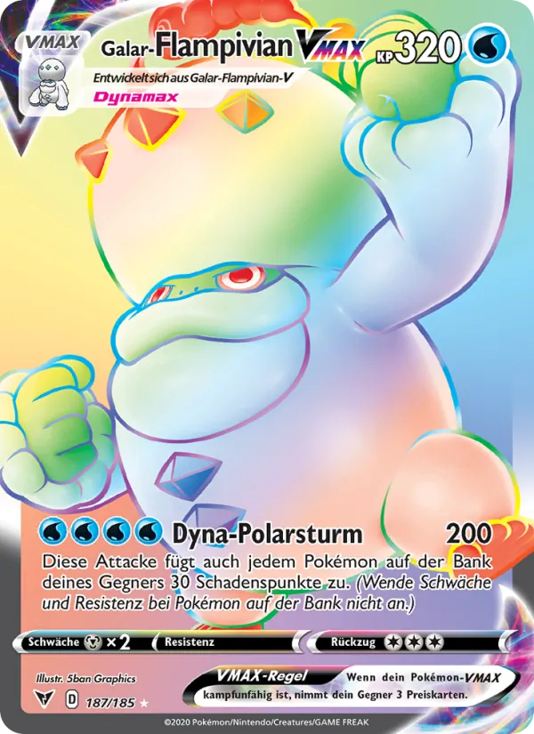 Galar-Flampivian VMAX (Vivid Voltage #187/185)