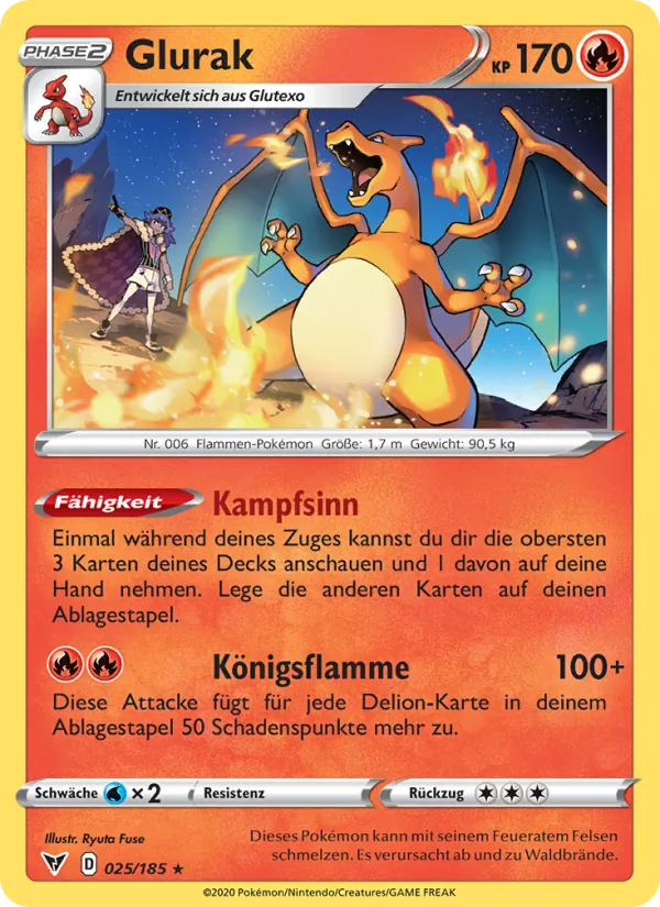 Glurak (Farbenschock #25/185)