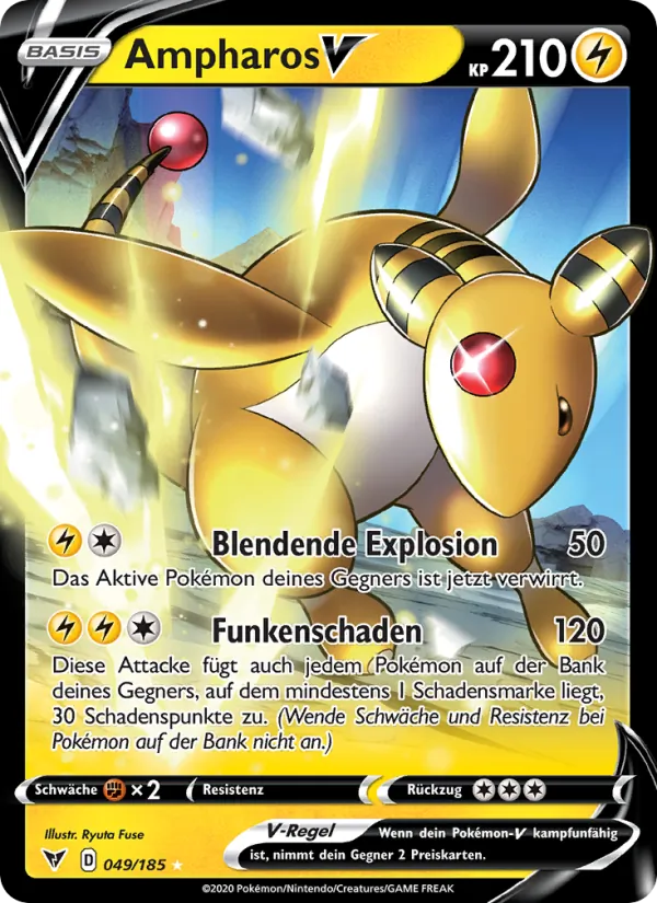 Ampharos V (Vivid Voltage #49/185)