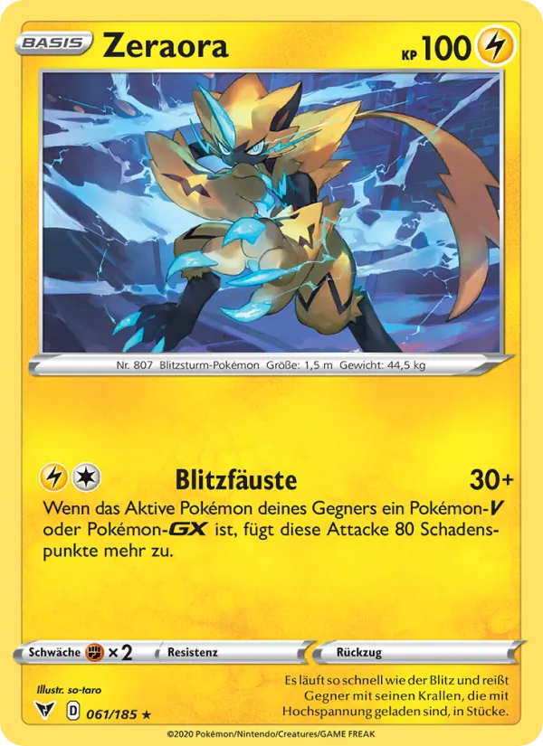 Zeraora (Vivid Voltage #61/185)