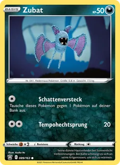 Zubat (Kampfstile #89/163)