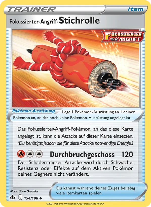 Fokussierter-Angriff-Stichrolle (Chilling Reign #154/198)