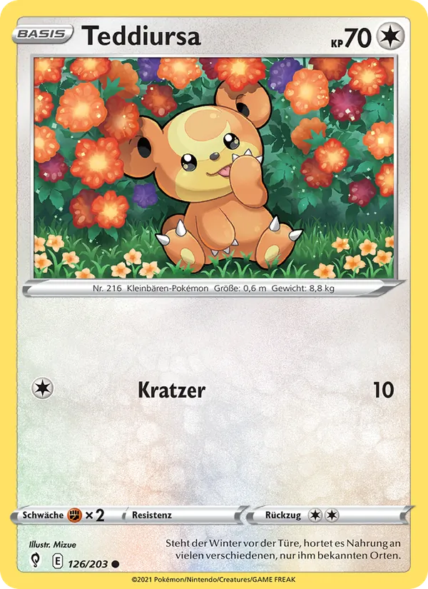 Teddiursa (Evolving Skies #126/203)