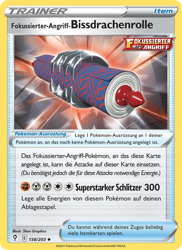 Fokussierter-Angriff-Bissdrachenrolle (Evolving Skies #158/203)