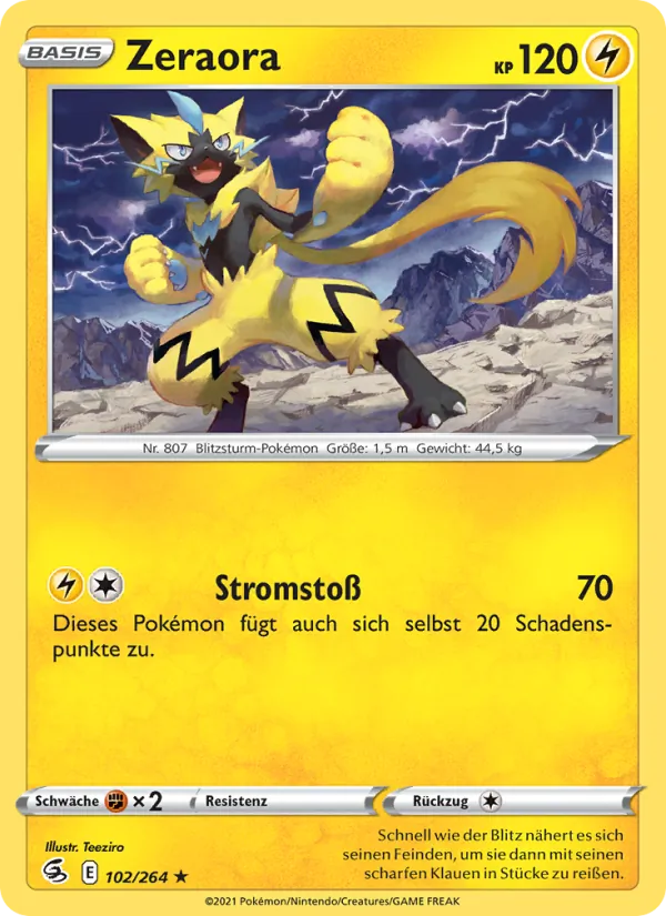 Zeraora (Fusionsangriff #102/264)
