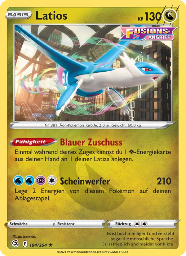 Latios (Fusion Strike #194/264)