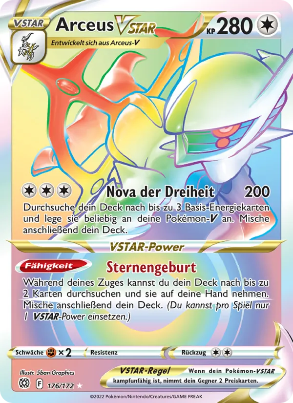 Arceus VSTAR (Strahlende Sterne #176/172)