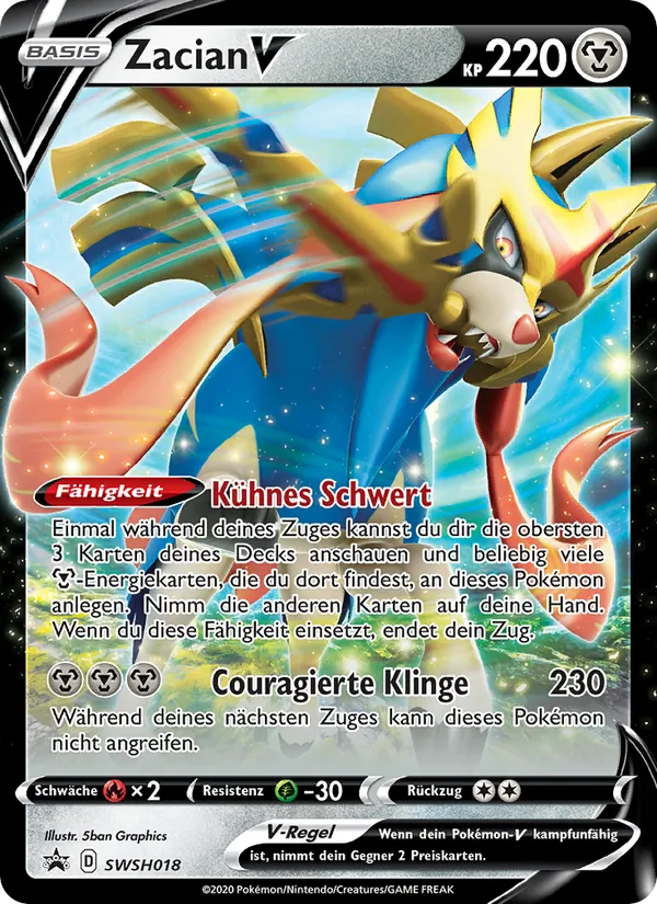 Zacian V (SCSC Promokarten #SWSH018/307)