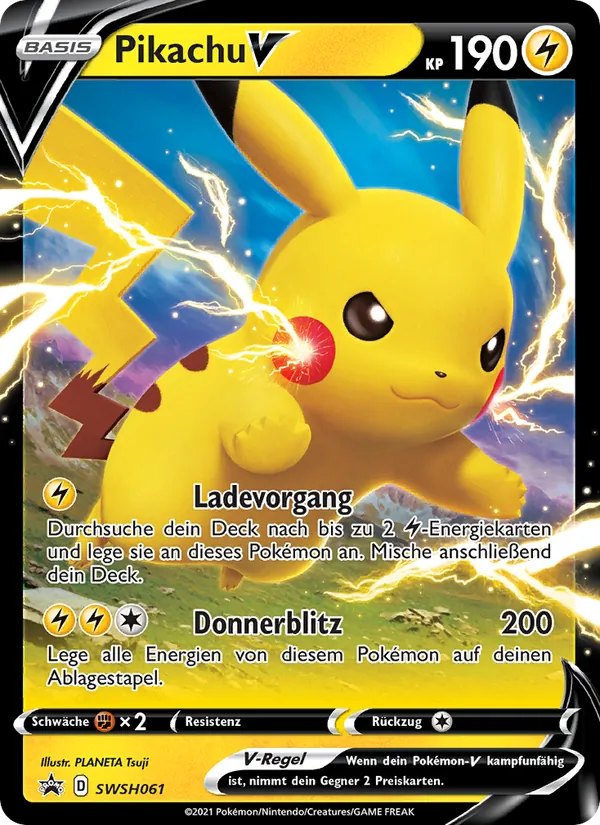 Pikachu V (SCSC Promokarten #SWSH061/307)