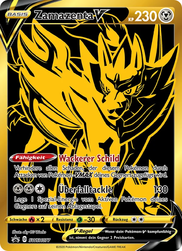 Zamazenta V (SCSC Promokarten #SWSH077/307)