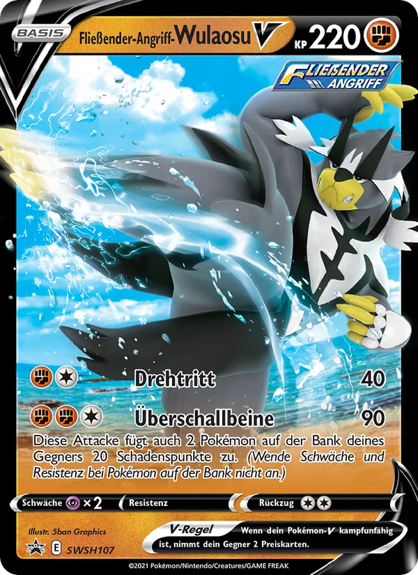 Fließender-Angriff-Wulaosu V (SWSH Black Star Promos #SWSH107/307)