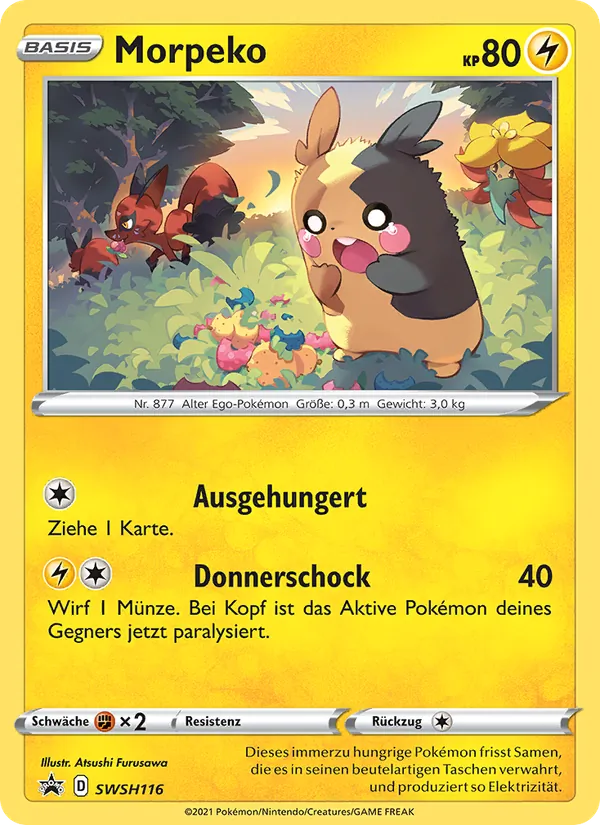 Morpeko (SWSH Black Star Promos #SWSH116/307)