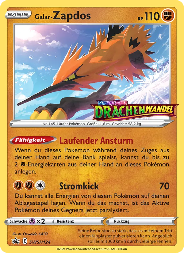 Galar-Zapdos (SCSC Promokarten #SWSH124/307)